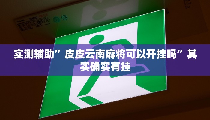 教程辅助!“微乐广西麻将有挂的吗”其实确实有挂