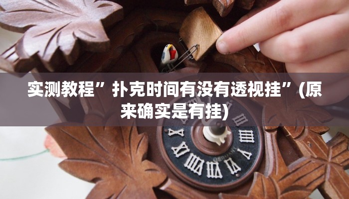 实测教程”德扑之星到底有透视软件挂吗”(原来确实是有挂)