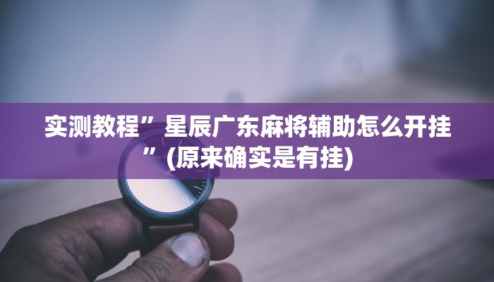 实测辅助”中至吉安麻将开挂教程”其实确实有挂