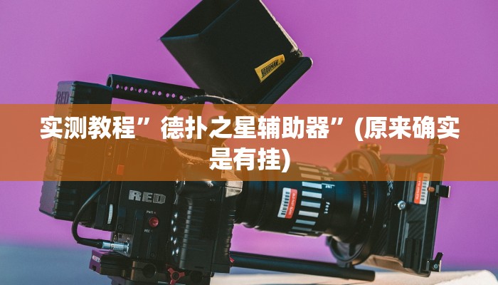 教程辅助!“WePoker微透视挂方法”原来真可以开挂