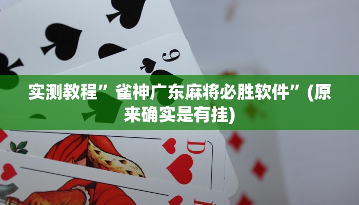 教程辅助!“趣凡斗地主真的能开挂吗”其实确实有挂
