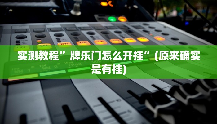 实测辅助”新蜜瓜大厅有挂吗可以开挂吗”其实确实有挂