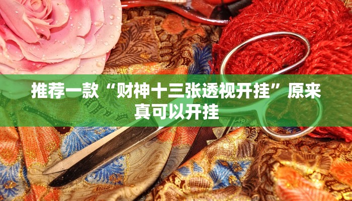 推荐一款“财神十三张透视开挂”原来真可以开挂
