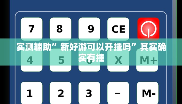 实测辅助”新好游可以开挂吗”其实确实有挂