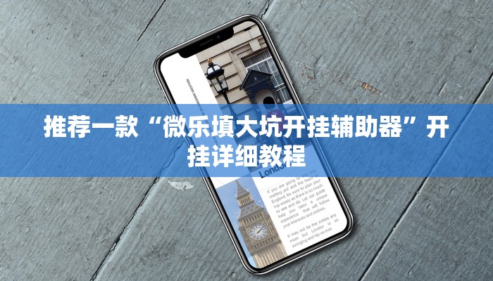 推荐一款“微乐填大坑开挂辅助器”开挂详细教程