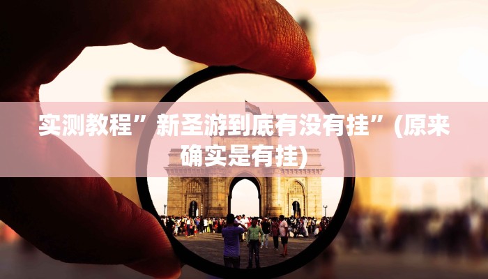 实测教程”新圣游到底有没有挂”(原来确实是有挂)