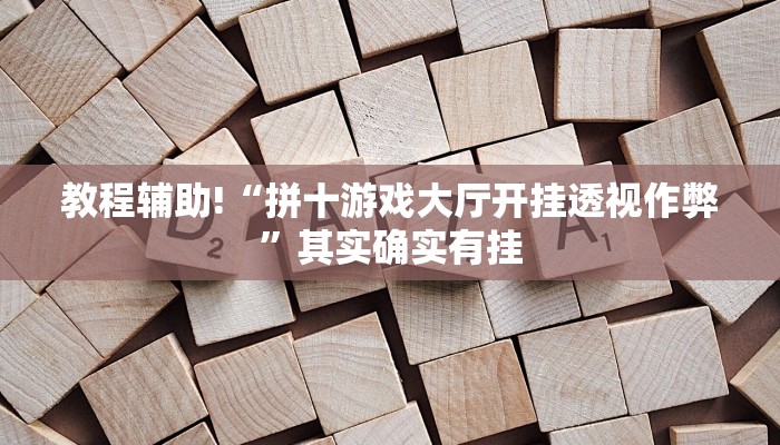 教程辅助!“拼十游戏大厅开挂透视作弊”其实确实有挂